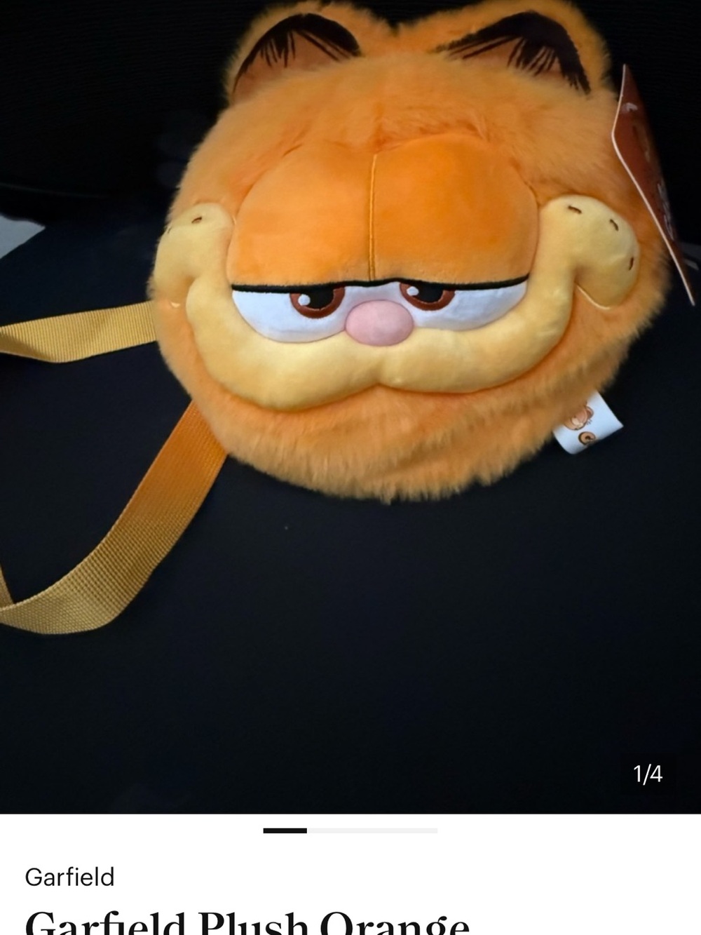 Garfield Plush Orange Crossbody Bag - Cute Character Shoulder Bag